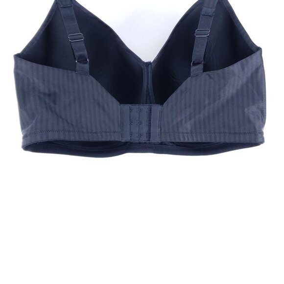 Playtex Secrets Bra Size 38DDD Black Wirefree Perfectly Smooth - Picture 5 of 7